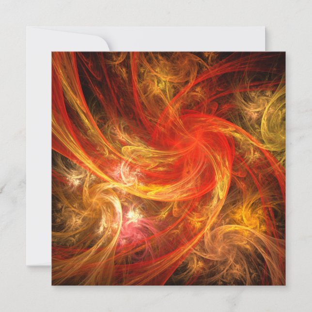 Carte Firestorm Nova Art Abstrait (Devant)