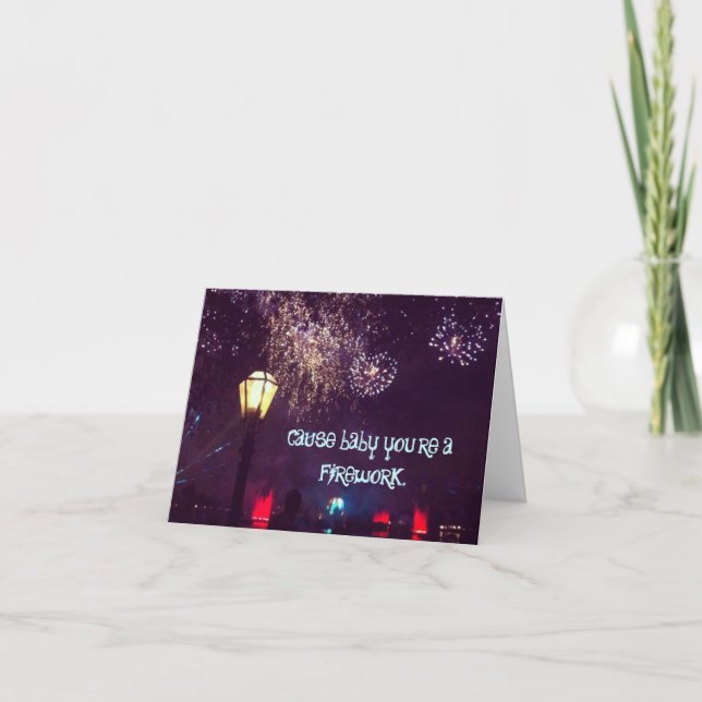 Carte Firework card (Devant)