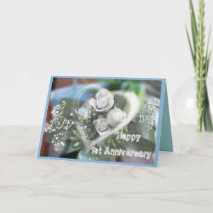 Carte First Anniversary greeting Card