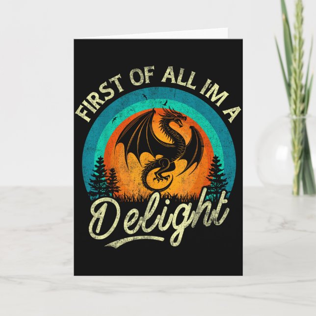 Carte First Of All I'm A Delight Mythical Creature Angry (Devant)