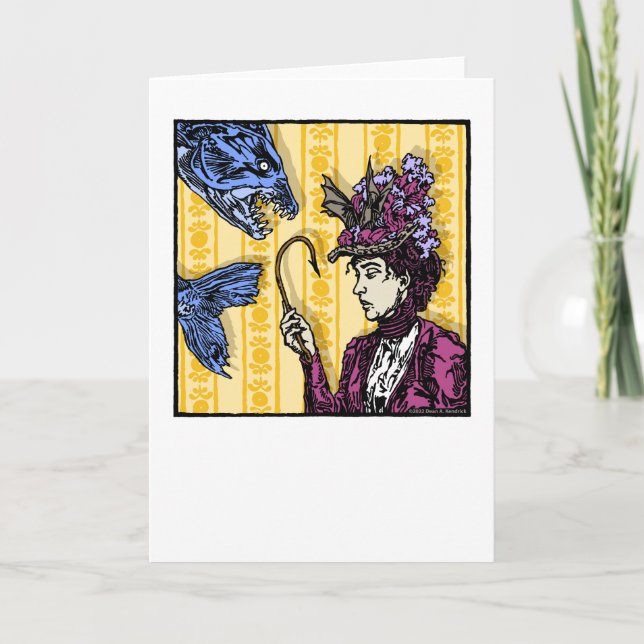 Carte Fishhook - Blank Inside Pop Goth Nightmare  (Devant)