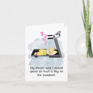 Carte Fitness d'anniversaire amusant