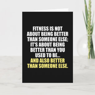 Carte Fitness Funny Motivational