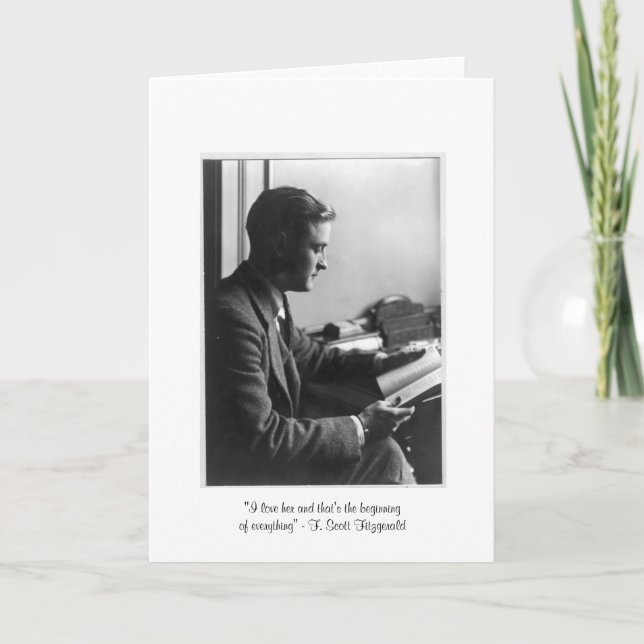 Carte Fitzgerald "That's the start" Greeting Card (Devant)