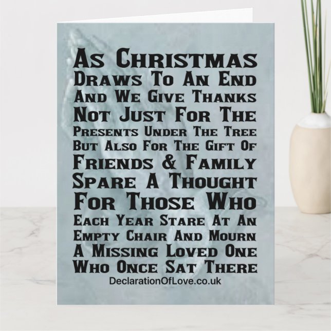 Carte Fixer une chaise vide (Devant)