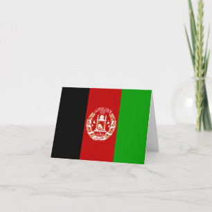Carte Flag d'Afghanistan
