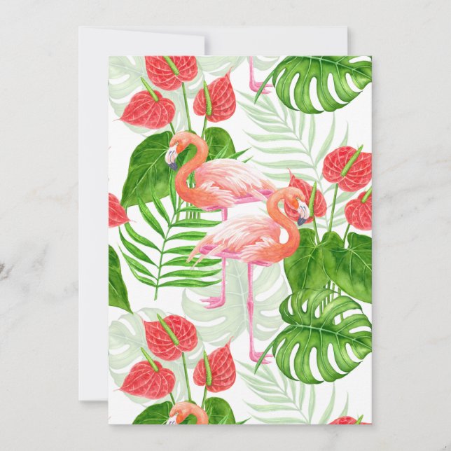 Carte Flamant rose (Devant)
