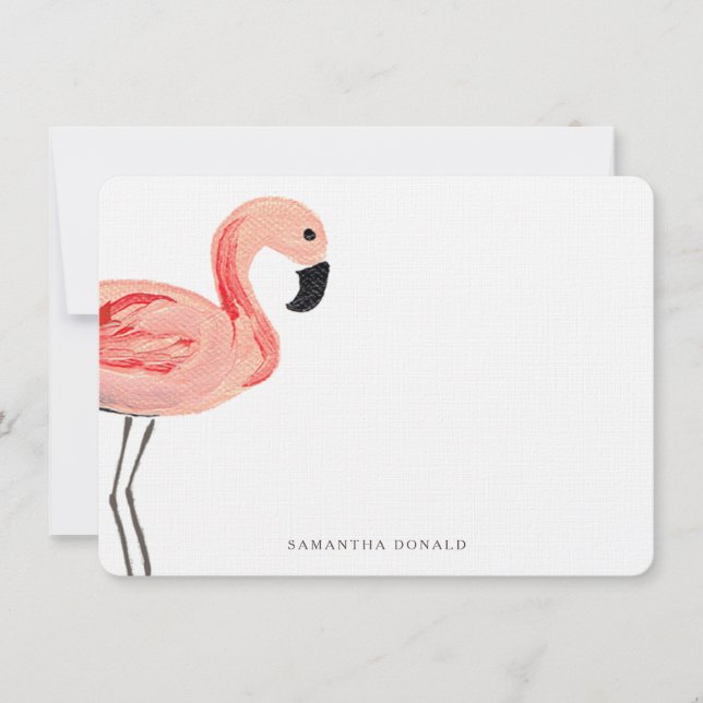 Carte Flamant rose (Devant)