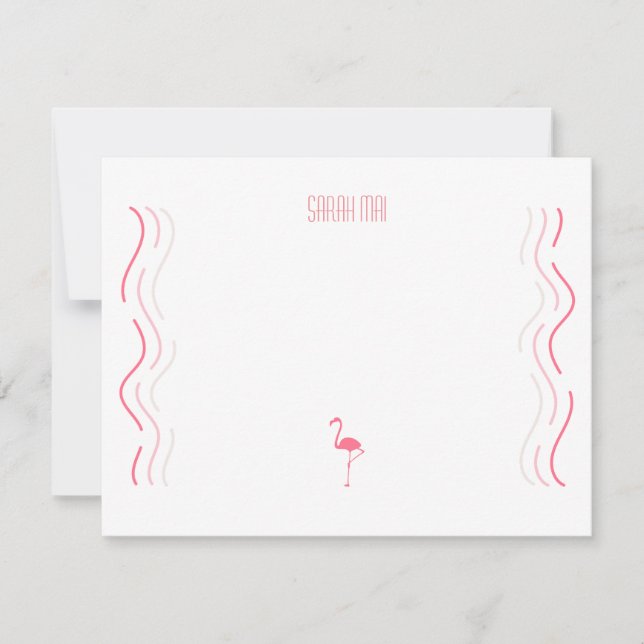 Carte Flamant rose (Devant)