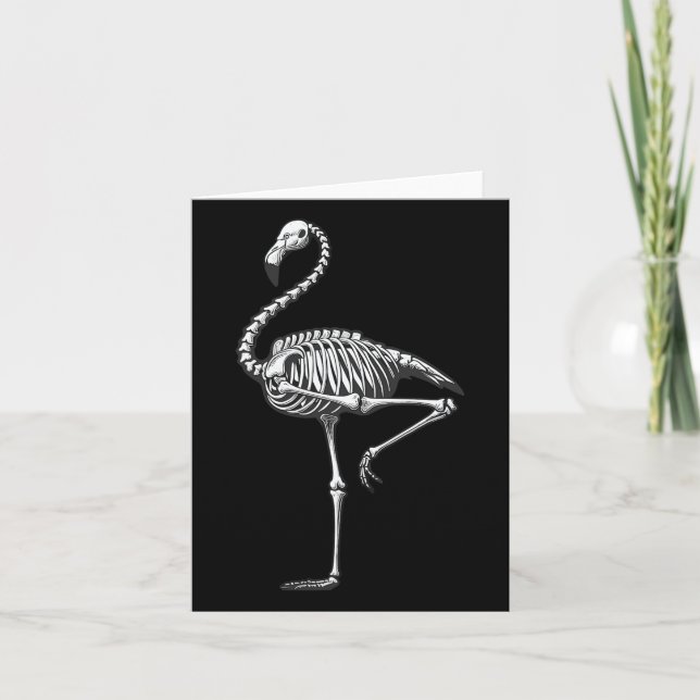 Carte Flamant rose Halloween (Devant)