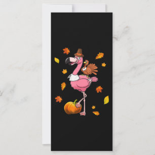 Carte Flamant rose   Halloween Flamant rose Thanksgiving