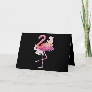 Carte Flamant rose rose Amoureux des animaux Flamant ros