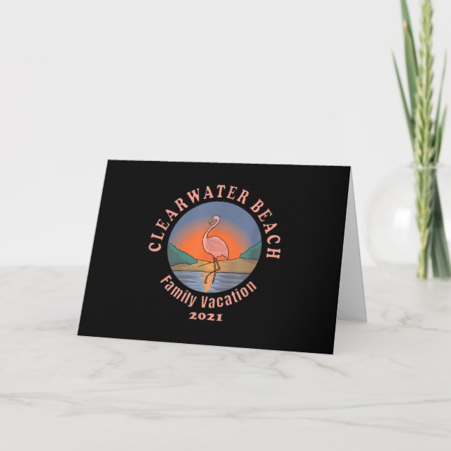 Carte Flamant | Vacances au Flamant de Clearwater Beach  (Devant)