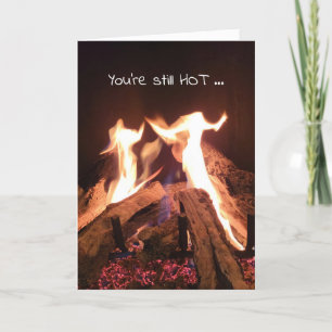 Carte Flames dansantes Anniversaire