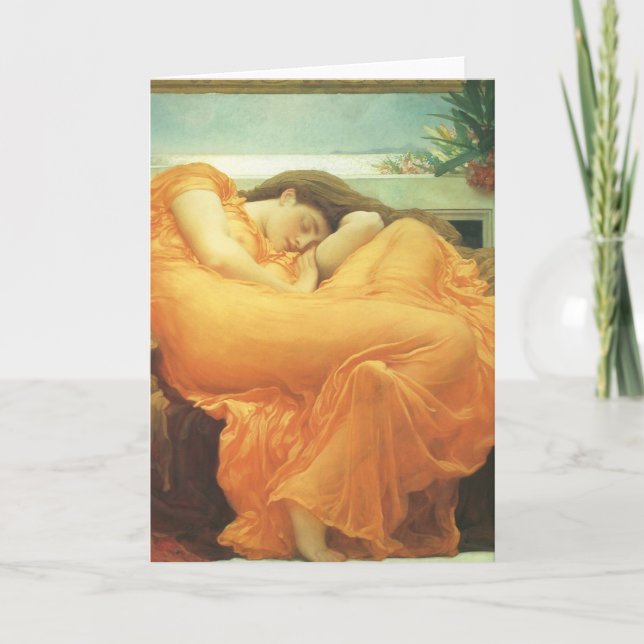 Carte Flaming June par Lord Frederic Leighton (Devant)