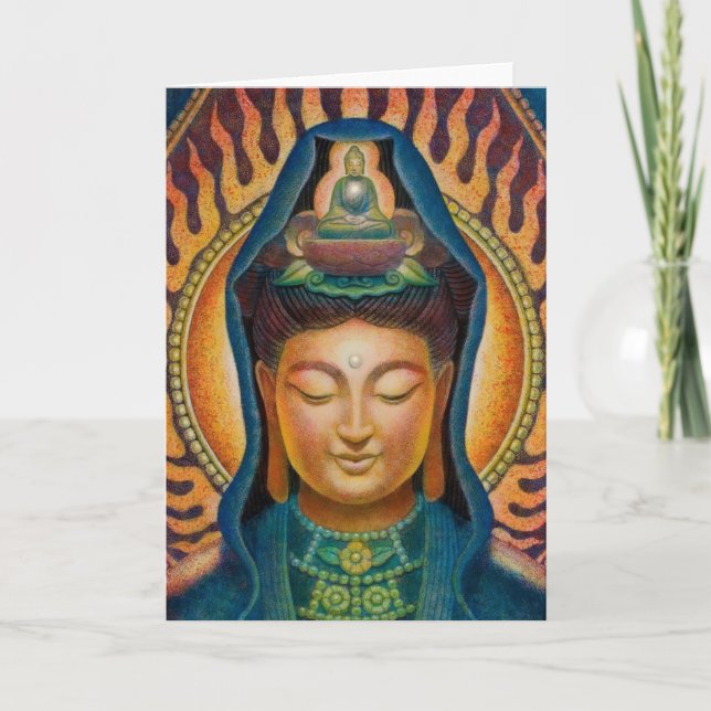 Carte Flamme de Kuan Yin de déesse (Devant)