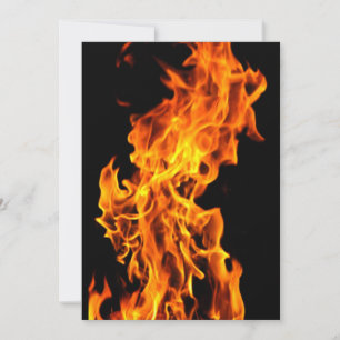 Carte Flamme orange