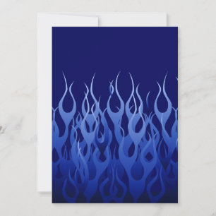Carte Flammes de course cool Blue Automotive