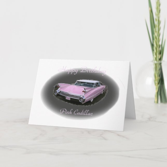 Carte Flash cadillac rose (Devant)