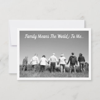 Carte Flat Blank - La Famille Signifie Le Monde Po
