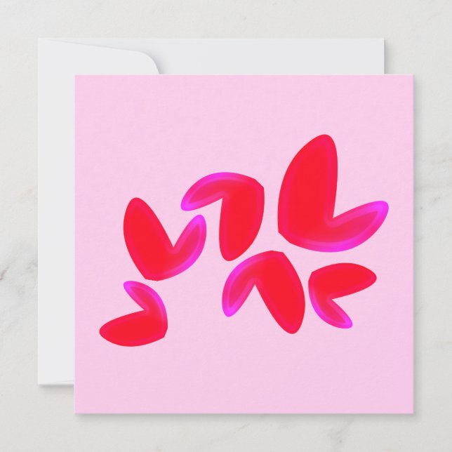 Carte Flat Cards with Hearts (Devant)