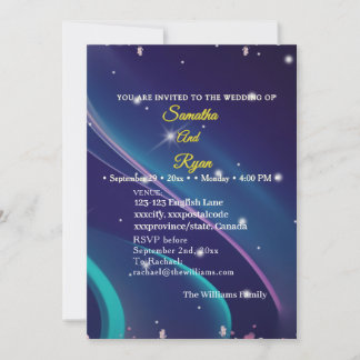 Carte Flat Floral Wedding Invite