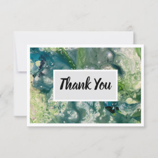 Carte Flat Merci 3,5 pouces x 5 pouces - Vert Mult
