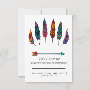 Carte flèche & plumes