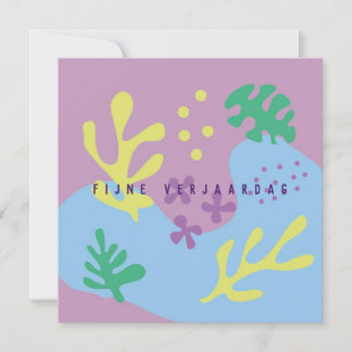 Carte fleur abstrait