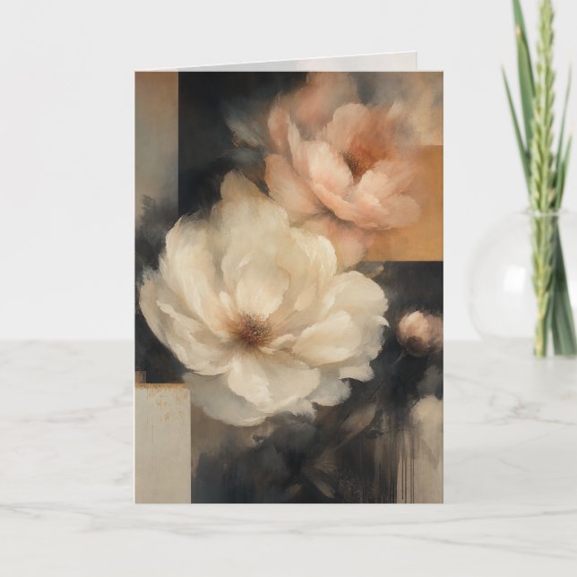 Carte "Fleur abstraite" (Devant)