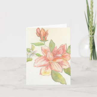 Carte Fleur aquarelle