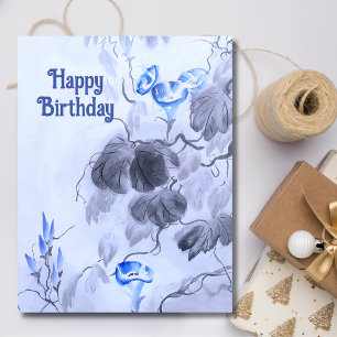 Carte Fleur bleue