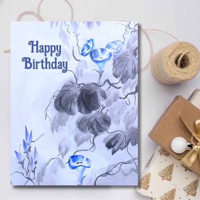 Carte Fleur bleue (Créateur téléchargé)