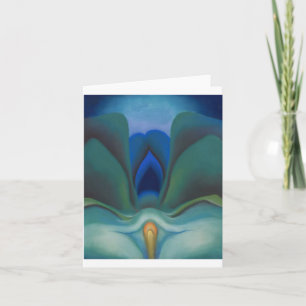 Carte Fleur bleue, Georgia O'Keeffe,    