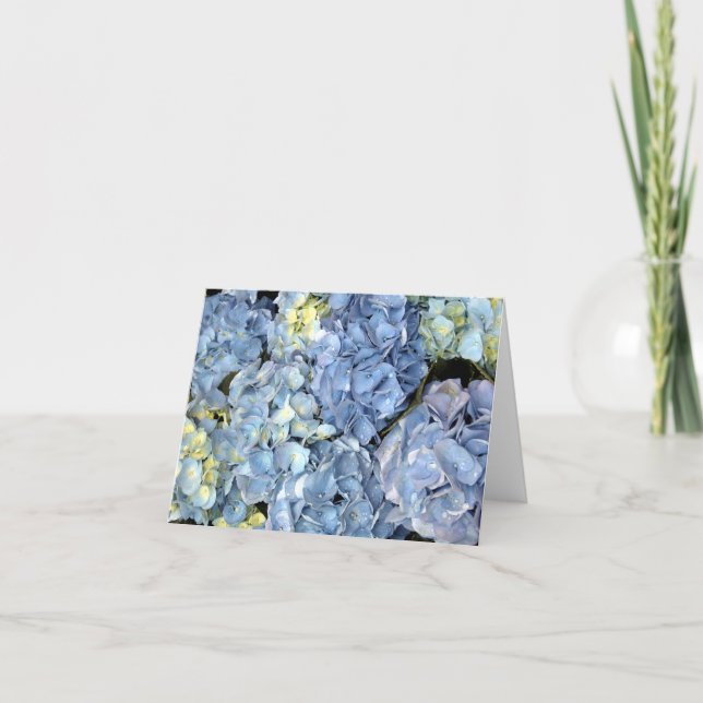 Carte Fleur Blue Hydrangea (Devant)