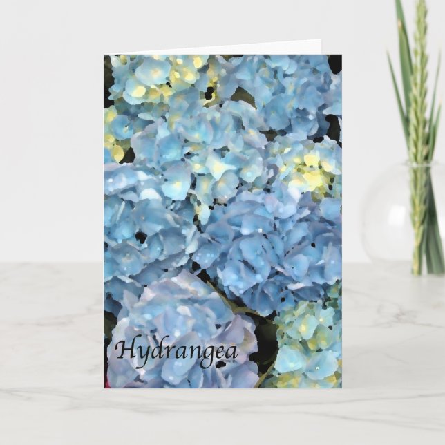 Carte Fleur Blue Hydrangea (Devant)