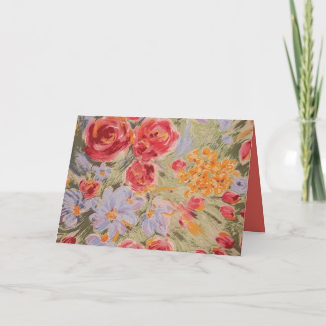 Carte Fleur colorée à chaque occasion (Devant)