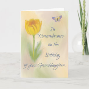 Carte Fleur commémorative de l'anniversaire de la grand-