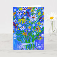 Fleur Daisées Bouquet CONDOLENCES bleu violet