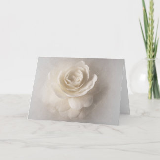 Carte Fleur de Camelia blanc