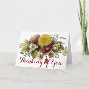 Carte Fleur de chrysanthème mère florale