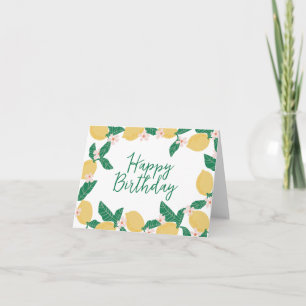 Carte Fleur de citron