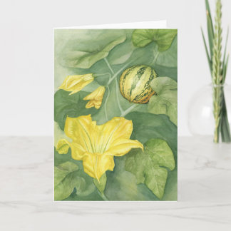 Carte Fleur de citrouille