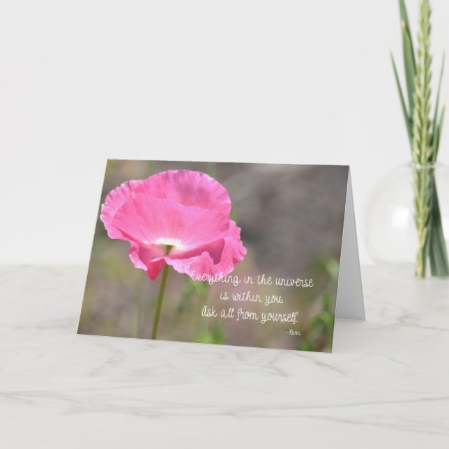 Carte Fleur de crapaud rose d'Islande (Devant)