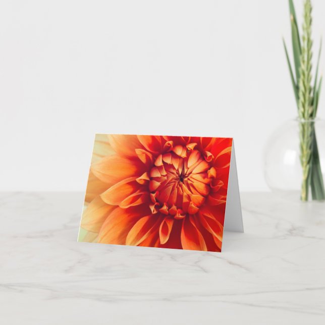 Carte Fleur de dahlia (Cachée) (Devant)