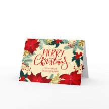 Fleur de fille et joyeux Noël de houx