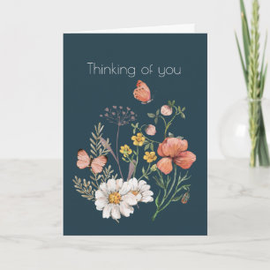 Carte Fleur de Fleur Botanique Sauvage Boho