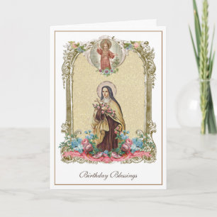 Carte Fleur de la religieuse St. Therese