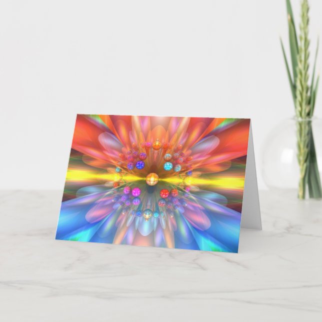 Carte Fleur de laser (Devant)
