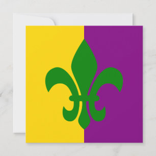 Carte Fleur de Lis verte
